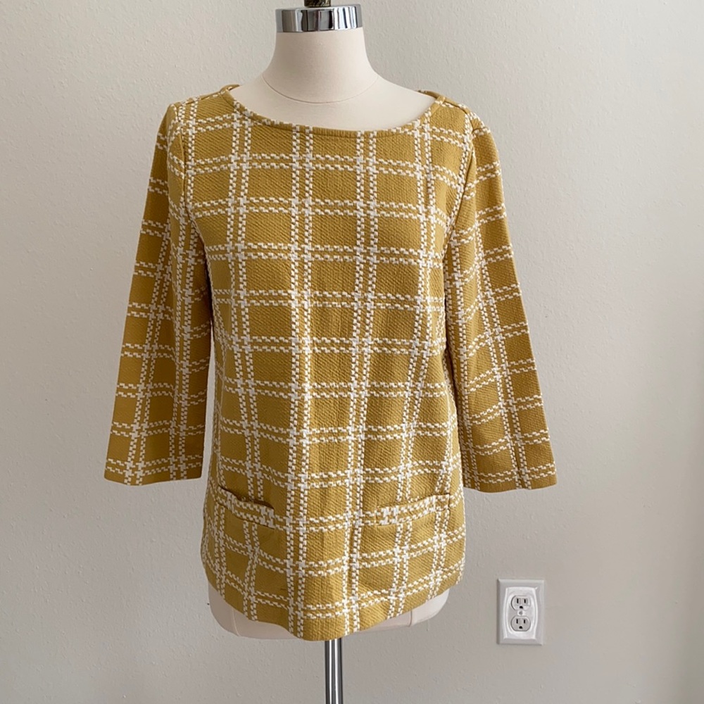 Ann Taylor top- yellow
